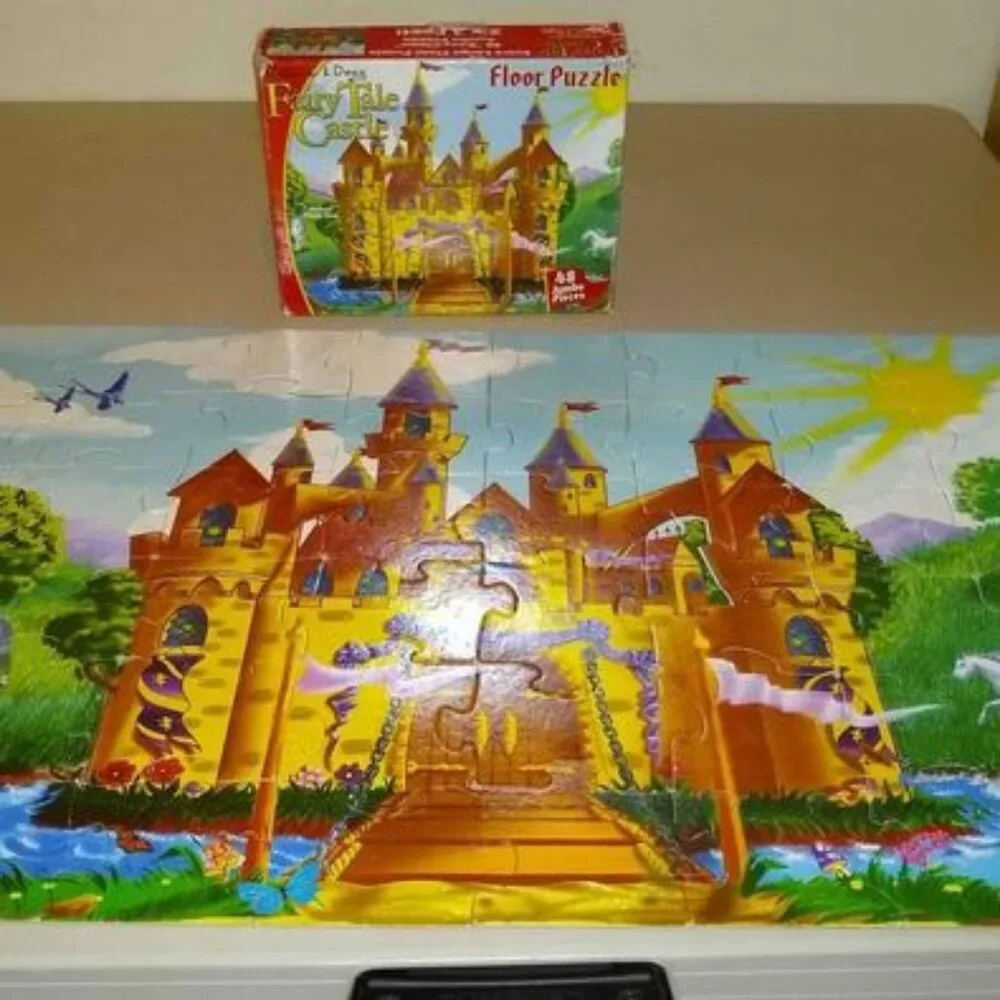 Melissa & Doug Floor puzzle Fairy Tales 48 pieces used
